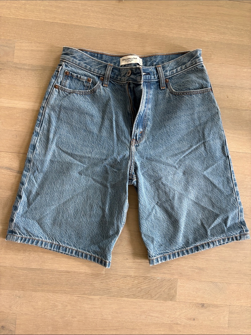 Abercrombie & Fitch Light Blue Denim Jean Shorts